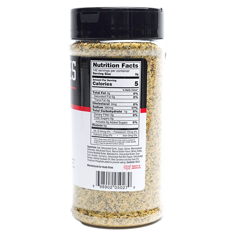 Heath Riles BBQ & Grilling Garlic Butter Seasoning 10 oz