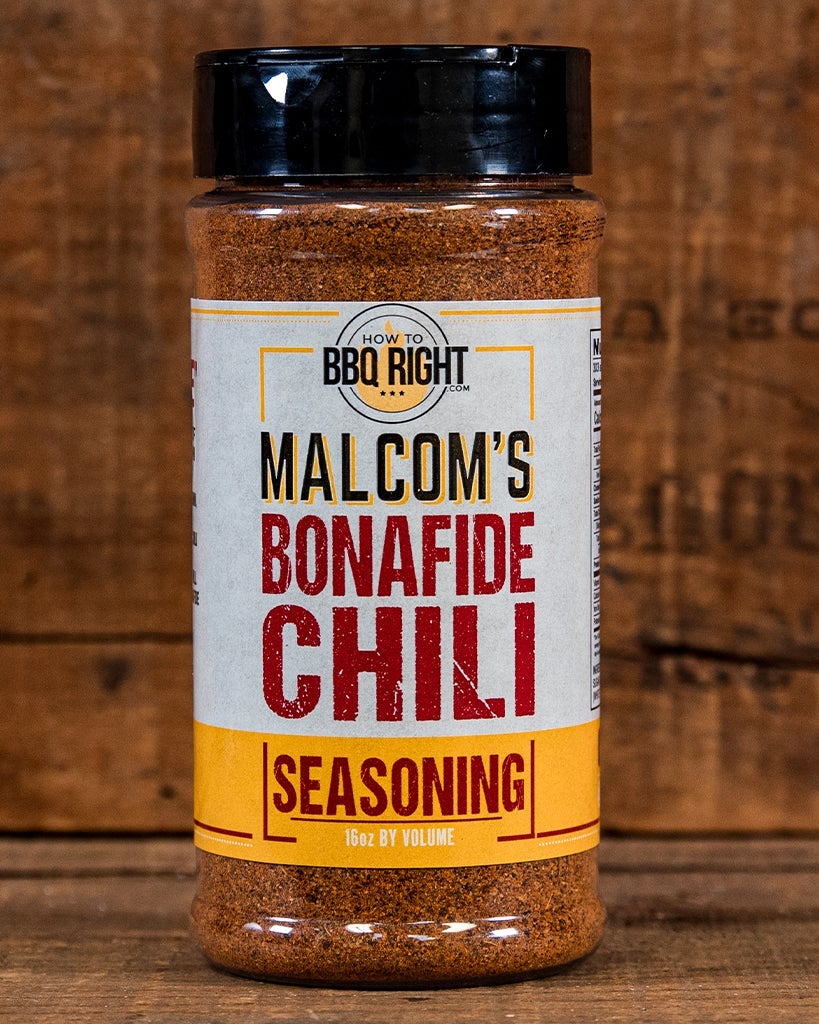 How to BBQ Right – Malcom's Bonafide Chili Seasoning – 16 oz