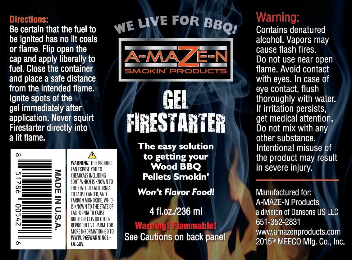 Amazen Gel Firestarter Anderson Barbecue Supply