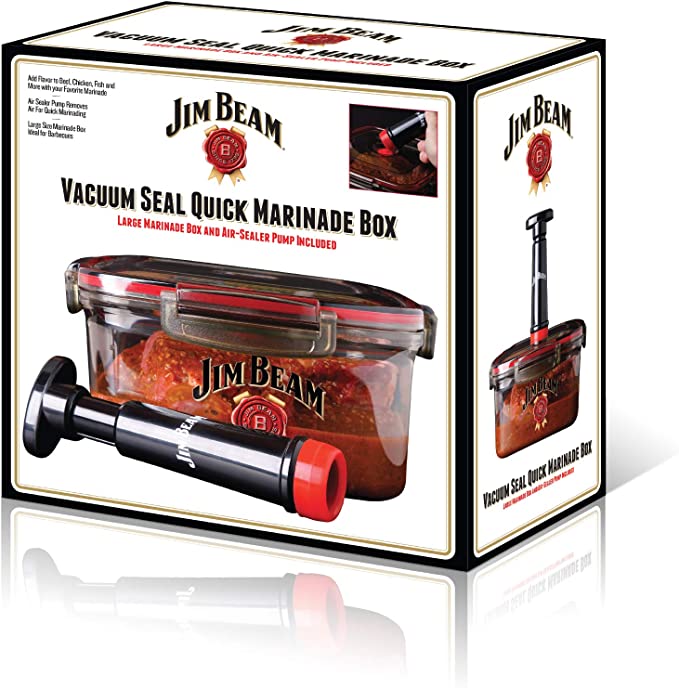 Jim Beam Vacuum Seal Marinade Container Anderson Barbecue Supply